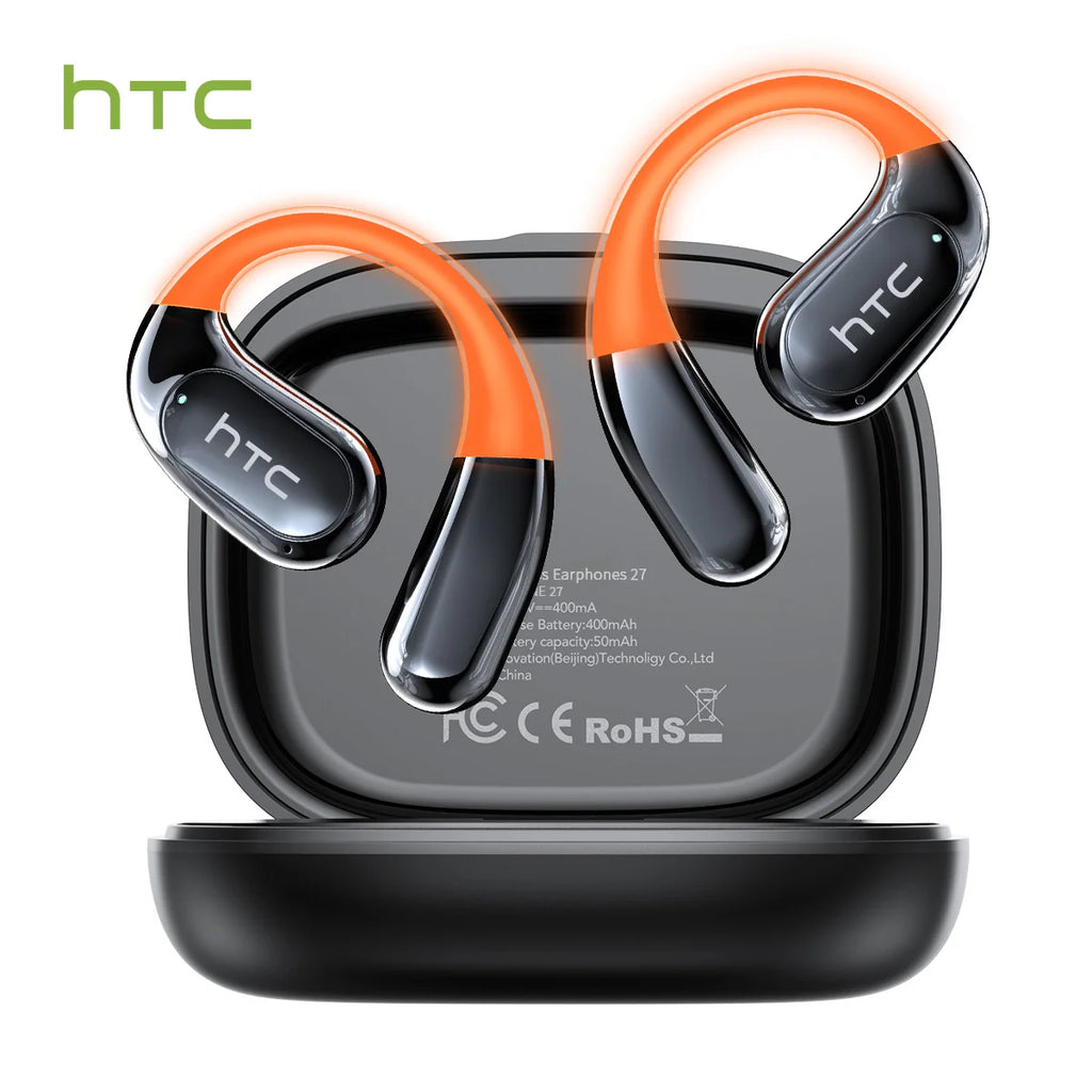 VERTIKAL RUN HTC NE27 Auriculares Bluetooth con Traductor en Tiempo Real 135 Idiomas y Pantalla LCD