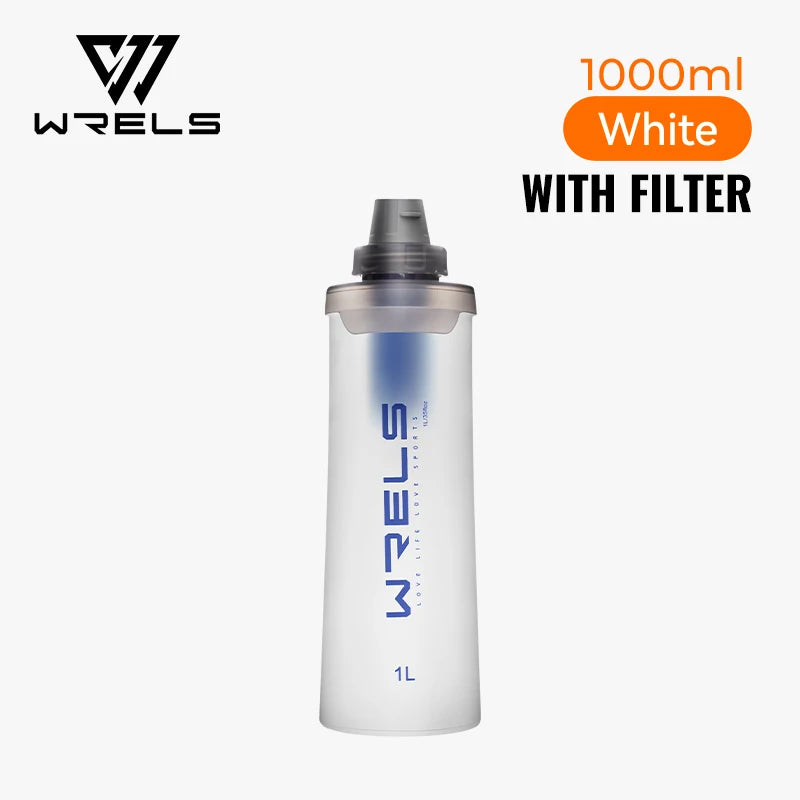 Botella Deportiva Plegable VERTIKALRUN 600–1000 ml con Pajita