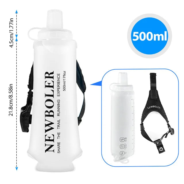 Botella Blanda TPU 500ml | Ultraligera y Plegable | Running y Trail | VERTIKAL RUN