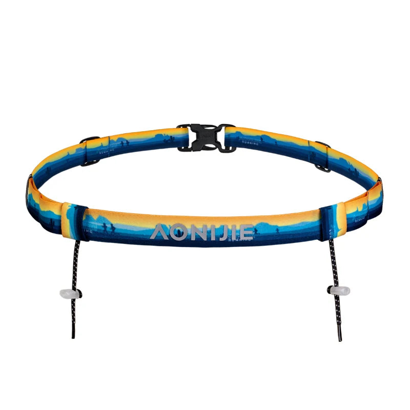 AONIJIE E4436 Portadorsal Reflectante para Running – Cinturón Elástico Unisex para Maratón y Triatlón