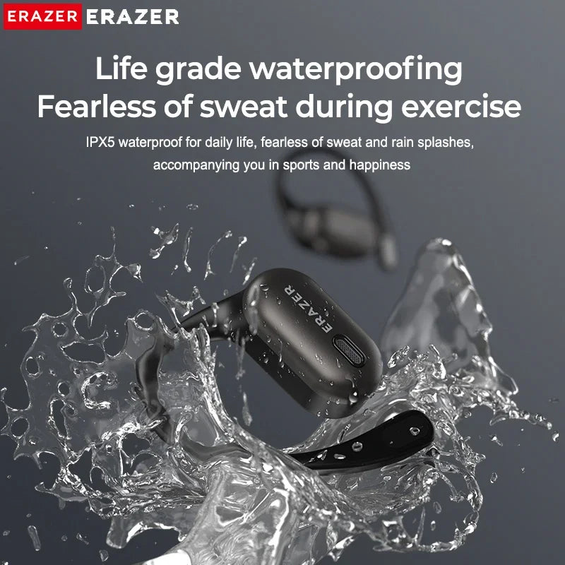 ERAZER XF38 – Auriculares Bluetooth con Traductor AI en Tiempo Real | Open-Ear | 50H Batería