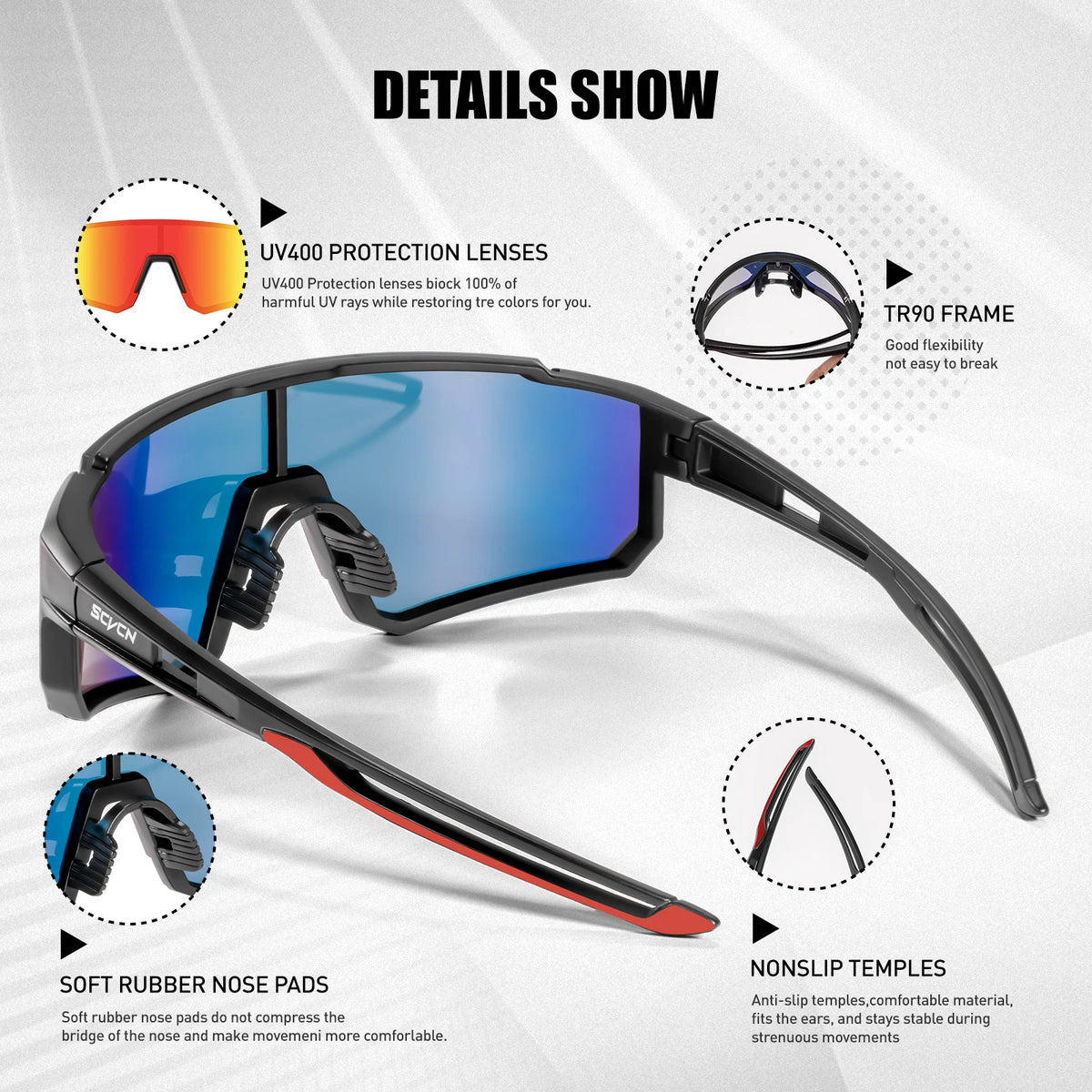 Gafas  SCVCN UV400 VERTIKALRUN | MTB y Carretera
